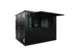 XL demonterbarer Barbehälter 3 x 2 meter Svart RAL 9005