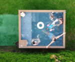 Container-spa-basseng 3,0 x 2,5 m med Boblebad, Komfortpakke