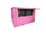 XL demonterbar Barcontainer 3×2 m Rosa RAL 3015