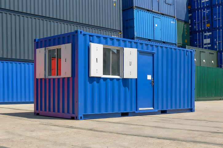 Container 20' Kontor + kjokken og Toilette