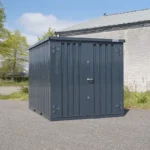 Container 3 x 2 meter Dobbeltdor pa kortsiden Antrasitt RAL 7016 - Image 2