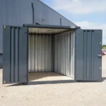 Container 3 x 2 meter Dobbeltdor pa kortsiden Antrasitt RAL 7016 - Image 3