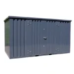 Container 4 x 2 meter Dobbeltdor pa langsiden Antrasitt RAL 7016