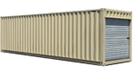 30-fot-lagercontainer (renovert) med rulleport