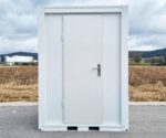 Sanitærbeholder SCEW RAL 9002 Gråhvit | H 2335 x B 1650 x D 1200 mm | enfløyet dør | med varmtvann - Bilde 7