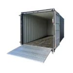 Containerrampe – Bredde 2200 mm – Lengde 1560 mm – Maks. Belastning 1 t – Hoyden forskjell 100 til 159 mm